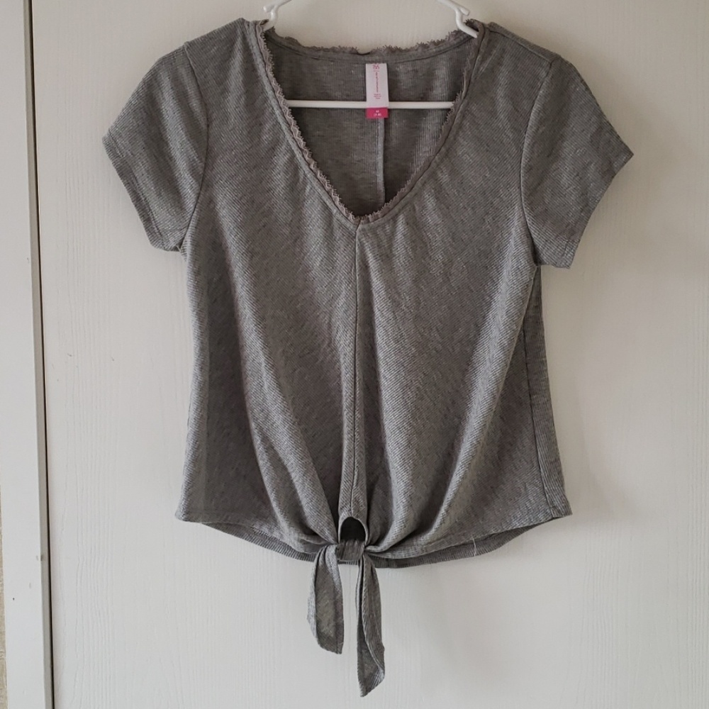 Grey crop top